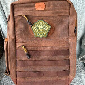 Roaring Fire Waxed Canvas Backpack